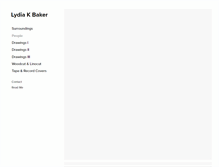 Tablet Screenshot of lydiakbaker.com
